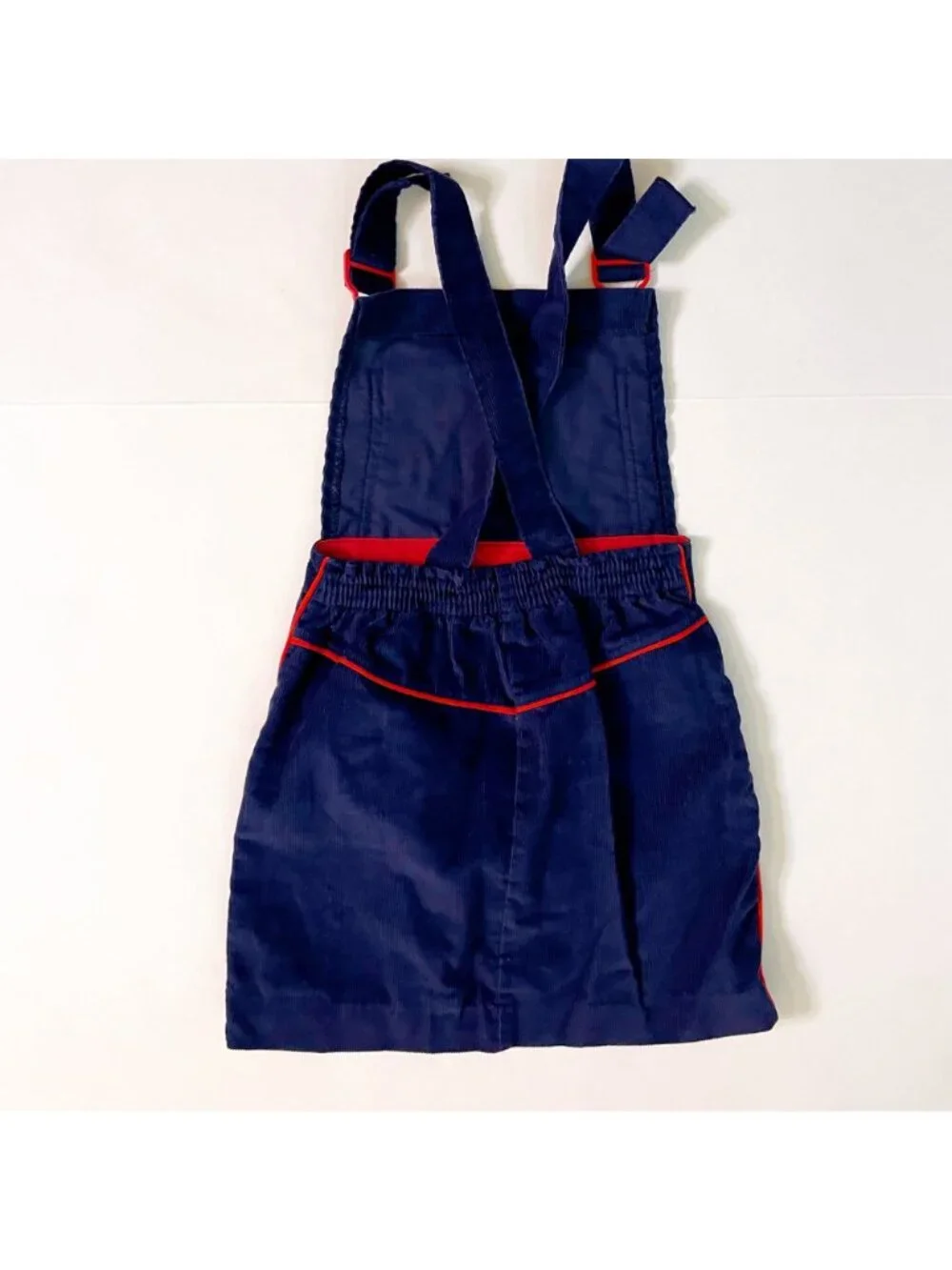 Vintage Carter's Girls Blue Corduroy Overall Dress, Size 6